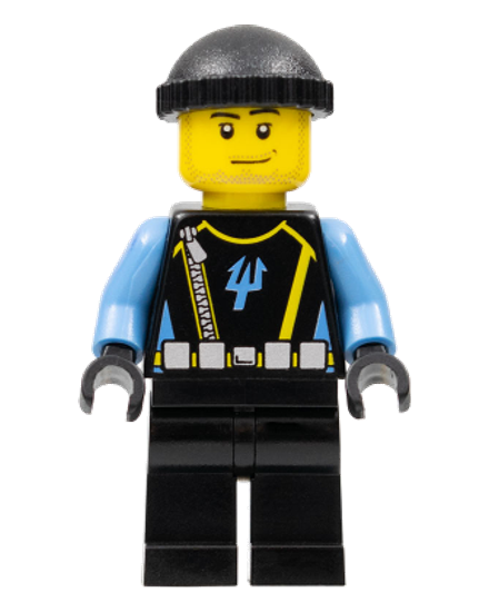 Aquaraider Diver 5 - Black Knit Cap