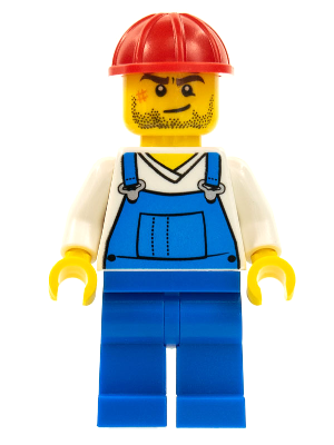 Male in Blue Overalls