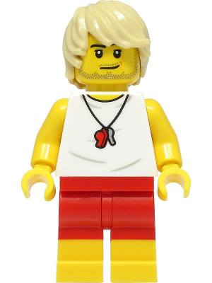 Male beach lifeguard