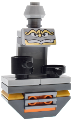Chef Bouche - Printed Face, Light Bluish Gray Cone Top