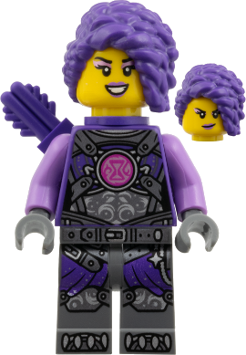 Zoey - Dark Purple Quiver, Medium Lavender Sleeves Pattern