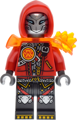 Cooper - Robot with Red Hood and Trans-Orange Armor