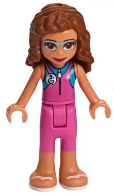 Friends Olivia (Nougat) - Dark Pink Wetsuit