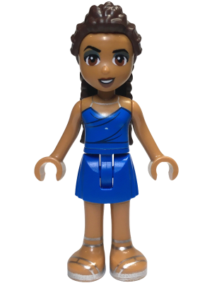 Friends Andrea (Adult) - Blue Halter Dress with Silver Straps