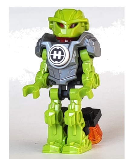Hero Factory Mini - Breez - Flat Silver Armor with Rocket Jets