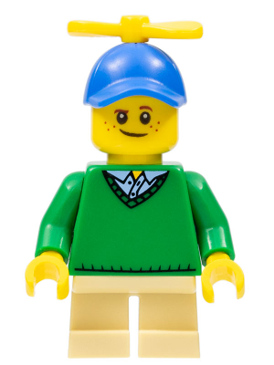 Boy with green sweater