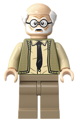 Ernie Prang - Olive Green Vest Knit, Half Bald, Dark Tan Legs