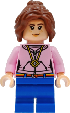 Hermione Granger - Bright Pink Hoodie with Time Turner Necklace