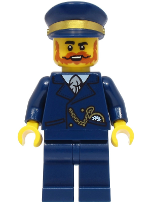 Railway Station Manager - Dark Blue Suit and Cap