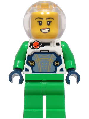 Flying Moon Car Astronaut Female