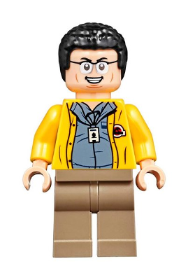 Dennis Nedry - Jurassic Park Logo on Back