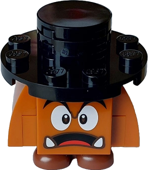 Goomba (Black Interior Pieces) - Surprised, Black Hat