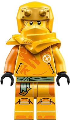 Arin - Shirt with Orange Dragon, Hood with Horns