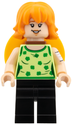 Nami - Yellowish Green Top, Straw Hat on Back