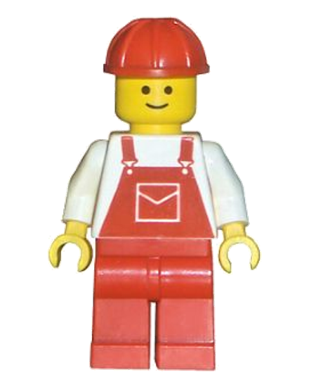 Male with Red Overalls