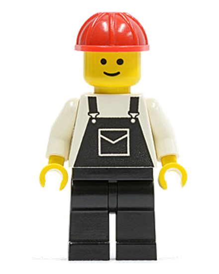 Male with Black Overalls
