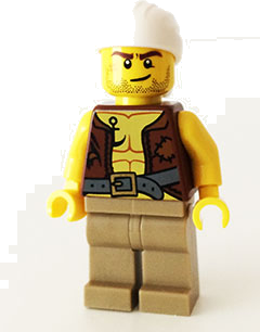 Old Pirate - Vest and Anchor, Crooked Smile and Scar