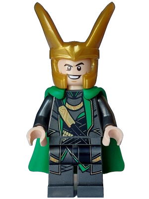Loki - Pearl Dark Gray Suit, Flexible Rubber Cape