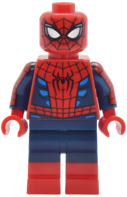 Spider-Man - Suit with Dark Azure Highlights, Printed Dark Blue Arms, Red Boots