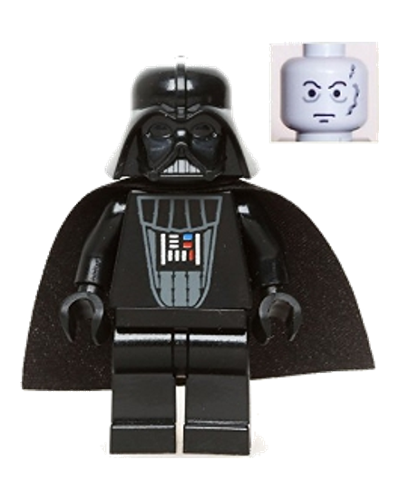 Darth Vader (Light Bluish Gray Head)