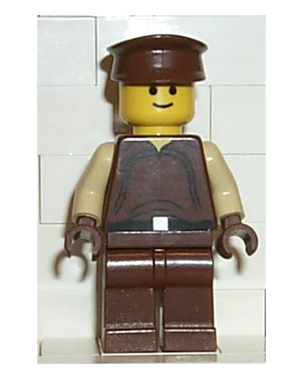 Naboo Security Officer - Brown Uniform, Yellow Head, Police Hat