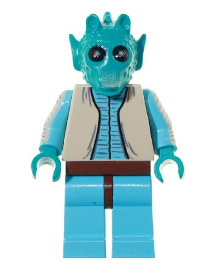 Greedo - Tan Vest, Sky Blue Legs