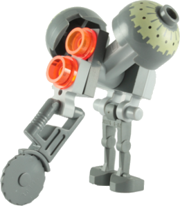 Buzz Droid - Dark Bluish Gray Dome Tops, Circular Blade Saw