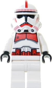 Clone Shock Trooper, Coruscant Guard (Phase 2) - White Hips, Black Head