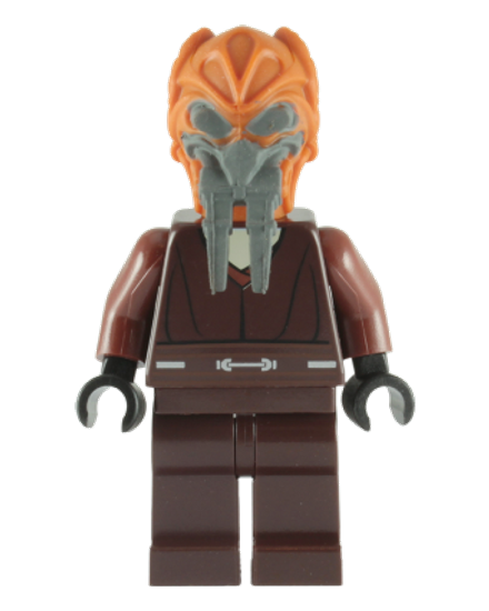 Plo Koon - Dark Brown Robe, Tan Shirt, Plain Legs