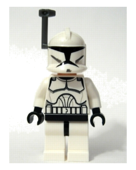 Clone Trooper (Phase 1) - Dark Bluish Gray Rangefinder, Large Eyes