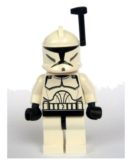 Clone Trooper (Phase 1) - Black Rangefinder, Large Eyes