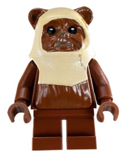 Paploo (Ewok) - Reddish Brown Head with Tan Hood Pattern