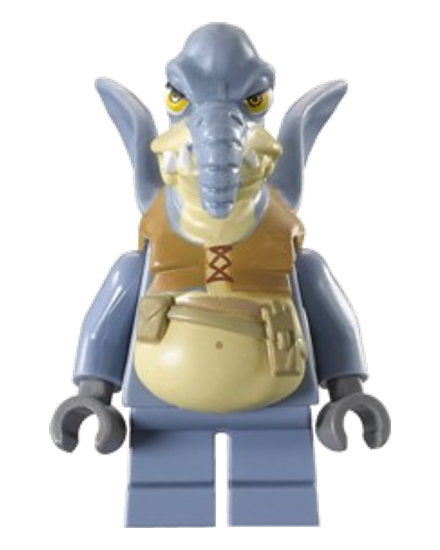 Watto - Printed Head, Dark Bluish Gray Hands