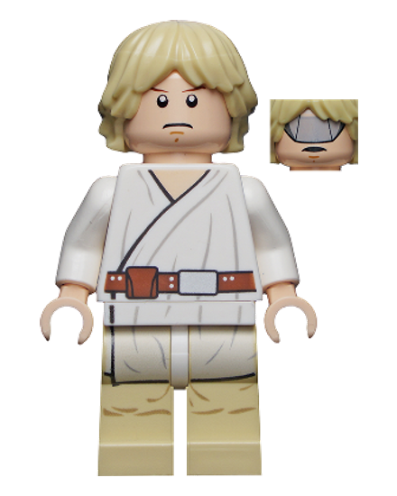 Luke Skywalker (Tatooine, Gray Visor on Reverse of Head)