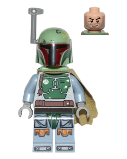 Boba Fett - Head Beard Stubble
