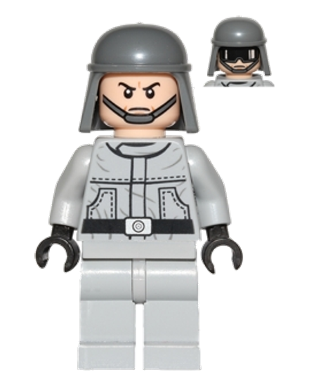 Imperial AT-ST Pilot / Driver (Plain Helmet, Dual Sided Head)