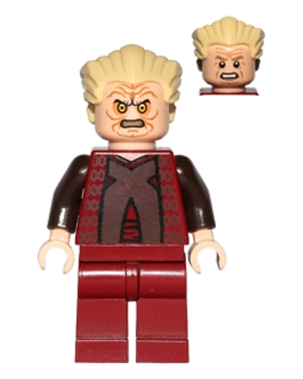 Chancellor Palpatine - Dark Red Outfit, Legs, Tan Hair