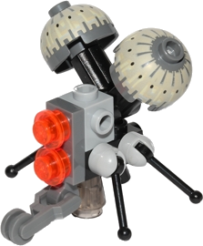 Buzz Droid - Dark Bluish Gray Dome Tops, Zipline Handle