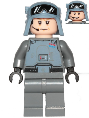 General Maximillian Veers - Chest Armor, Sand Blue Helmet with Goggles Pattern, Plain Legs
