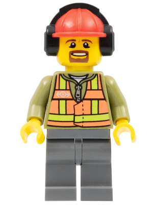 Male in Orange Safety Vest