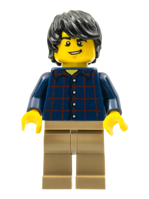 Male in Plaid Button Shirt