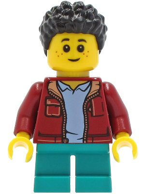 Boy in Dark Red Jacket