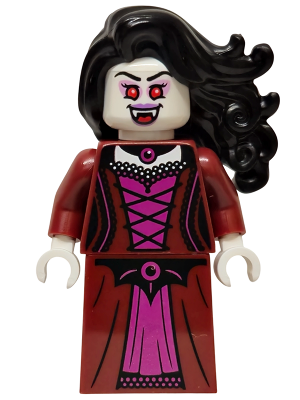Vampire - Dark Red Dress, Black Hair