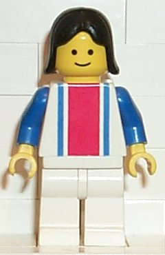 Female in Red & Blue Strip Shirt