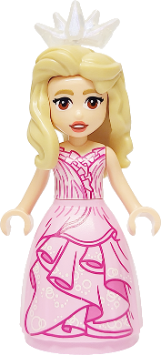 Glinda - Mini Doll, Bright Pink Dress, Wide Skirt