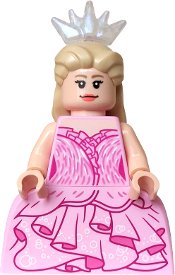 Glinda - Minifigure, Bright Pink Dress, Wide Skirt (Panniers)