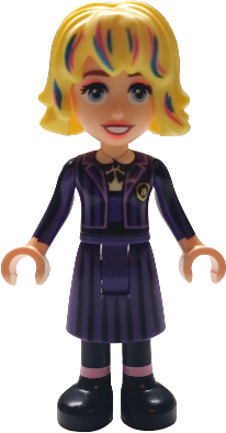 Enid Sinclair - Black and Dark Purple Nevermore Academy Uniform