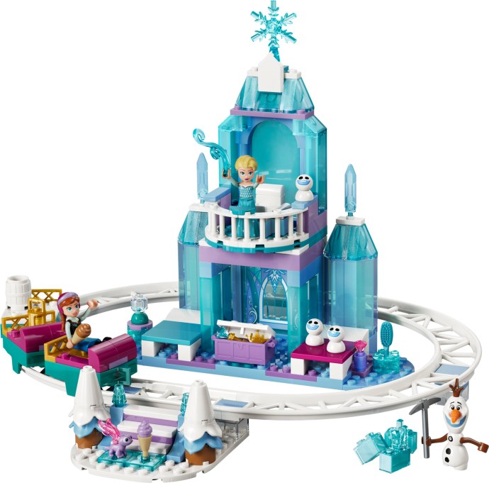 Elsa's Ice Castle and Snow Ride Adventure